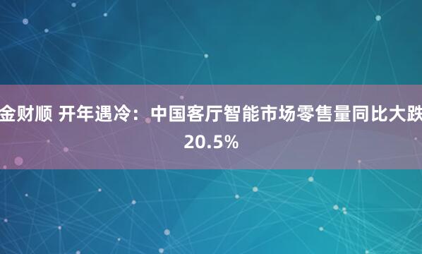 金财顺 开年遇冷：中国客厅智能市场零售量同比大跌20.5%
